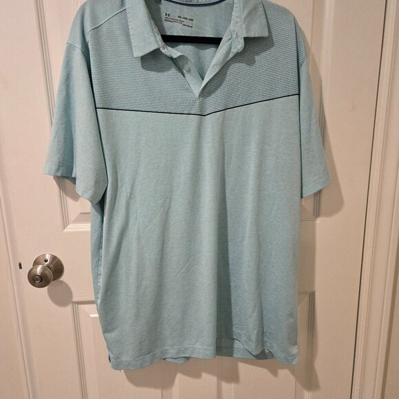 Under Armour Other - Under Armour Loose Fit Polo Shirt Light Blue 2XL